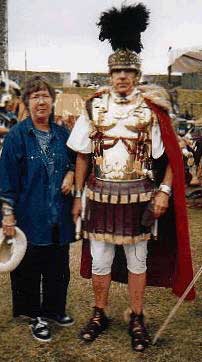 Roman soldier costume by neighbor