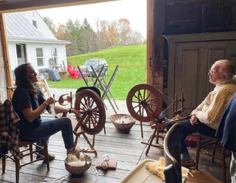 Carolann Madden and Norman Kennedy in Vermont. Photo by the author.