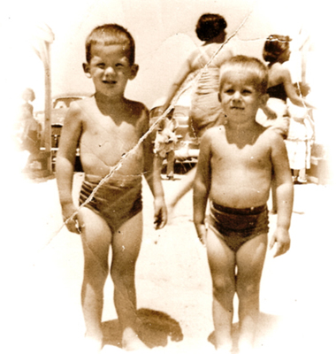 That's a photo of myself and my brother at a much younger age than the event in the story.